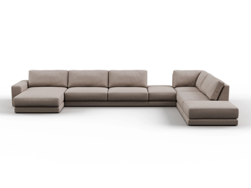 MONZA - Corner fabric sofa with chaise longue by DÔME DECO - view 2